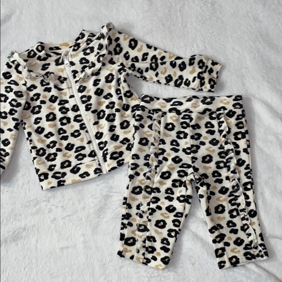 cheetah print tracksuit